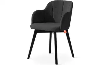 KONSIMO Polsterstuhl Schwarz