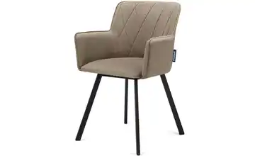 KONSIMO Polsterstuhl Beige, Schwarz