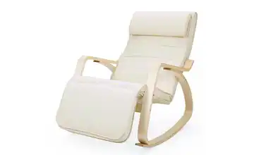 Schaukelstuhl Beige, Braun