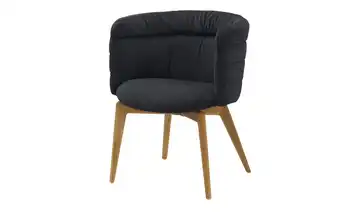 Jette Home Esszimmerstuhl Paola Chenille Schwarz