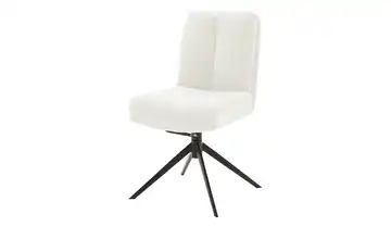 Esszimmerstuhl Drehfunktion Beige Schwarz
