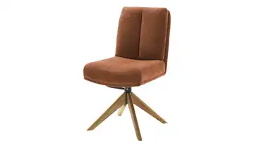 Esszimmerstuhl Drehfunktion Rotbraun Eiche