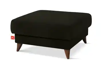 KONSIMO Hocker Gustavo II Anthrazit Wildleder