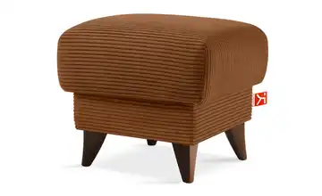 KONSIMO Hocker Gustavo II Rostrot Cordstoff