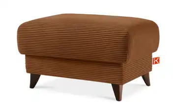 KONSIMO Hocker Gustavo II Rostrot Cordstoff