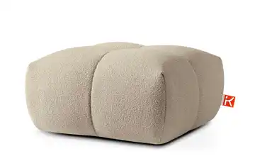 KONSIMO Hocker in Bubble Optik Vena Beige