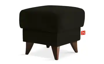 KONSIMO Hocker Gustavo II Anthrazit Wildleder