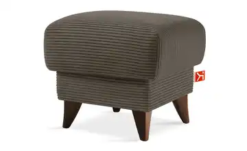 KONSIMO Hocker Gustavo II Greige Cordstoff