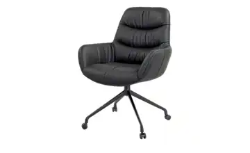 Primo Armlehnenstuhl dreh-/rollbar Siri 88,5 cm 49,5 cm Rollen 61 cm Schwarz
