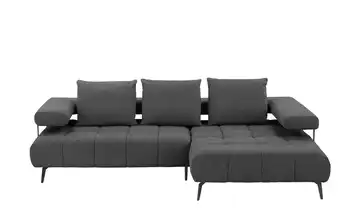 Twist Ecksofa MAGNETIC Schwarz rechts Grundfunktion