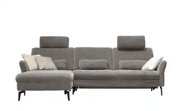 Kollektion Kraft Ecksofa Cord DANTE Grau links Erweiterte Funktion