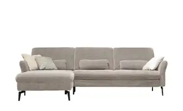 Kollektion Kraft Ecksofa Cord DANTE Steingrau links Grundfunktion