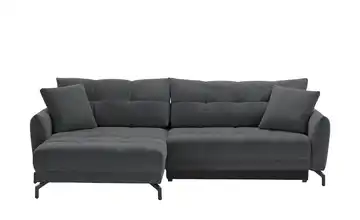 bobb Ecksofa links Anthrazit Webstoff
