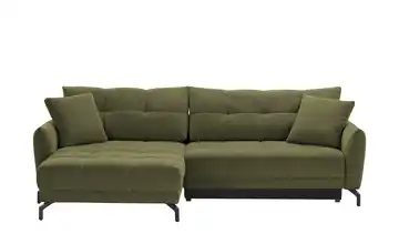 bobb Ecksofa links Grün Webstoff