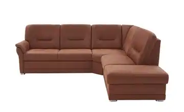 Kollektion Kraft Ecksofa aus Mikrofaser Edda Rotbraun rechts Erweiterte Funktion