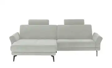 Kollektion Kraft Ecksofa Mike Silbergrau links Erweiterte Funktion