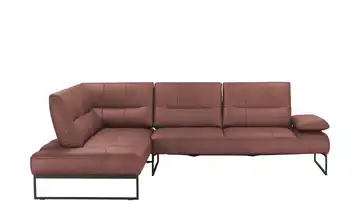 himolla Ecksofa 9360 Erweiterte Funktion links Dunkelrosa