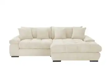 bobb Ecksofa  mit trendigem Cordbezug Hella  rechts Creme