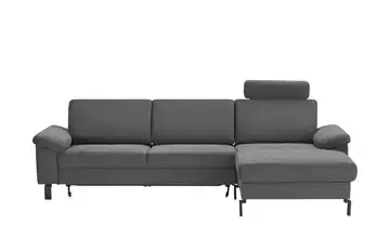 Max Schelling Ecksofa Feincord Maximum Move Anthrazit rechts Erweiterte Funktion