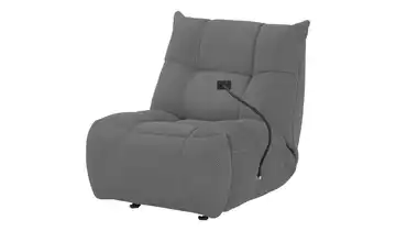 Primo Sessel Relaxfunktion Tokyo Grau Elektrische Relaxfunktion Netzstoff/Mesh