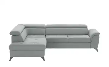 Twist Ecksofa Aldeia Silbergrau links Grundfunktion