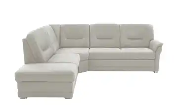 Kollektion Kraft Ecksofa aus Mikrofaser Edda Silbergrau links Erweiterte Funktion