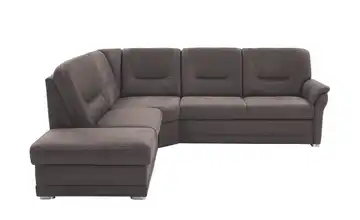 Kollektion Kraft Ecksofa aus Mikrofaser Edda Braun links Erweiterte Funktion