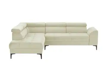 Twist Ecksofa mit verstellbaren Kopfstützen Carisma Beige links