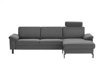 Max Schelling Ecksofa Feincord Maximum Move Anthrazit rechts Grundfunktion