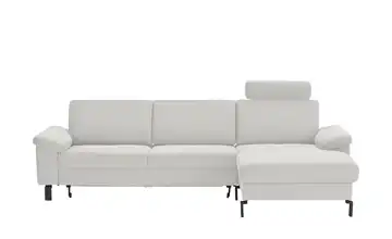 Max Schelling Ecksofa Feincord Maximum Move Silbergrau rechts Erweiterte Funktion