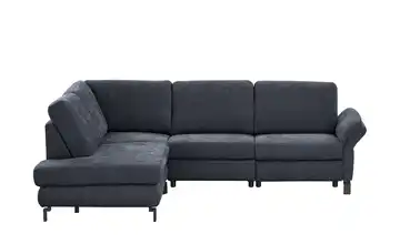 Max Schelling Ecksofa Flachgewebe Maximum Plus Dunkelblau Erweiterte Funktion links