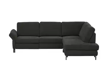 Max Schelling Ecksofa Flachgewebe Maximum Plus Schwarz rechts ohne