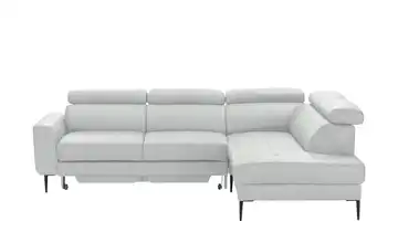 Max Schelling Ecksofa Momentum Silbergrau Erweiterte Funktion rechts