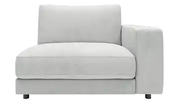 Jette Home Element Einsitzer Armlehne rechts in Feincord Modulsofa Sila Silbergrau Cordstoff fein mit Armlehne rechts