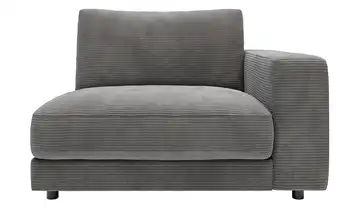 Jette Home Element Einsitzer Armlehne rechts in Cord Modulsofa Sila Dunkelgrau Cordstoff mit Armlehne rechts
