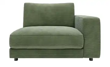 Jette Home Element Einsitzer Armlehne rechts in Cord Modulsofa Sila Waldgrün Cordstoff mit Armlehne rechts