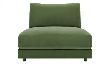 Jette Home Element Einsitzer ohne Armlehne in Feincord Modulsofa Sila Olivgrün Cordstoff fein 1-Sitzer