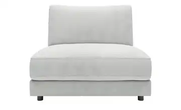 Jette Home Element Einsitzer ohne Armlehne in Feincord Modulsofa Sila Silbergrau Cordstoff fein 1-Sitzer
