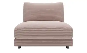 Jette Home Element Einsitzer ohne Armlehne in Cord Modulsofa Sila Rosa Cordstoff 1-Sitzer