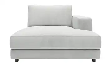 Jette Home Element Ottomane rechts in Feincord Modulsofa Sila Silbergrau Cordstoff fein Ottomane rechts