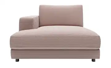 Jette Home Element Ottomane links in Cord Modulsofa Sila Rosa Cordstoff Ottomane links