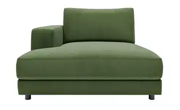 Jette Home Element Ottomane links in Feincord Modulsofa Sila Olivgrün Cordstoff fein Ottomane links