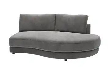 Jette Home Element Abschluss rund rechts in Cord Modulsofa Sila Dunkelgrau Cordstoff Abschluss rund rechts
