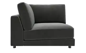 Jette Home Element Ecke in Feincord Modulsofa Sila Anthrazit Cordstoff fein Ecke