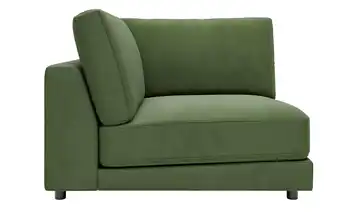 Jette Home Element Ecke in Feincord Modulsofa Sila Olivgrün Cordstoff fein Ecke