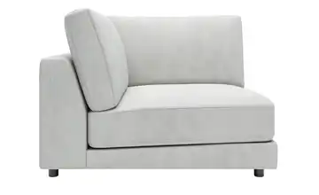 Jette Home Element Ecke in Feincord Modulsofa Sila Silbergrau Cordstoff fein Ecke