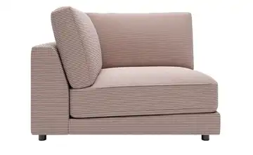 Jette Home Element Ecke in Cord Modulsofa Sila Rosa Cordstoff Ecke