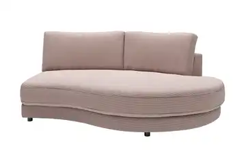 Jette Home Element Abschluss rund rechts in Cord Modulsofa Sila Rosa Cordstoff Abschluss rund rechts