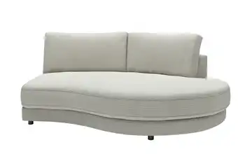 Jette Home Element Abschluss rund rechts in Cord Modulsofa Sila Hellgrau Cordstoff Abschluss rund rechts