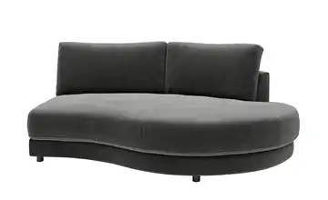 Jette Home Element Abschluss rund rechts in Feincord Modulsofa Sila Anthrazit Cordstoff fein Abschluss rund rechts